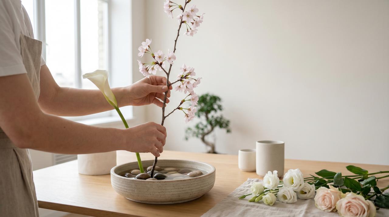 香蕉视频插花艺术视频教程 – 东方花道视频演示，yptqci.cn